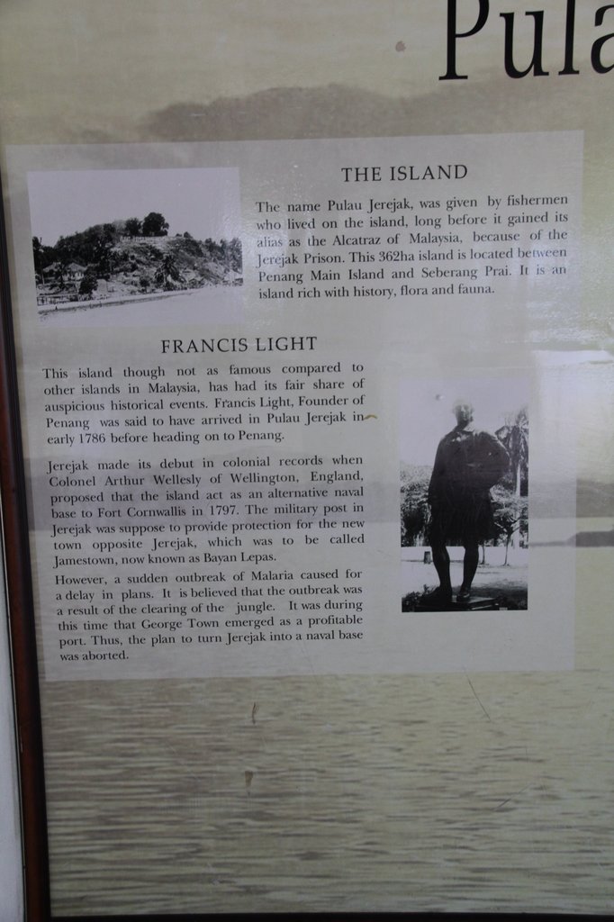 Pulau Jerejak 的历史